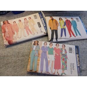 (3) Butterick Women's Clothing Sewing Patterns